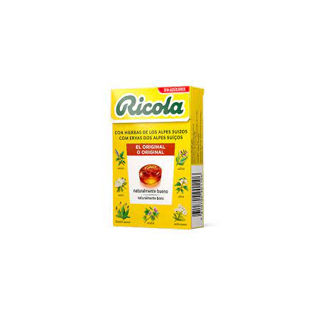 Comprar online RICOLA CARAMELO HIERBAS SIN AZUCAR 50 G -Coliseum