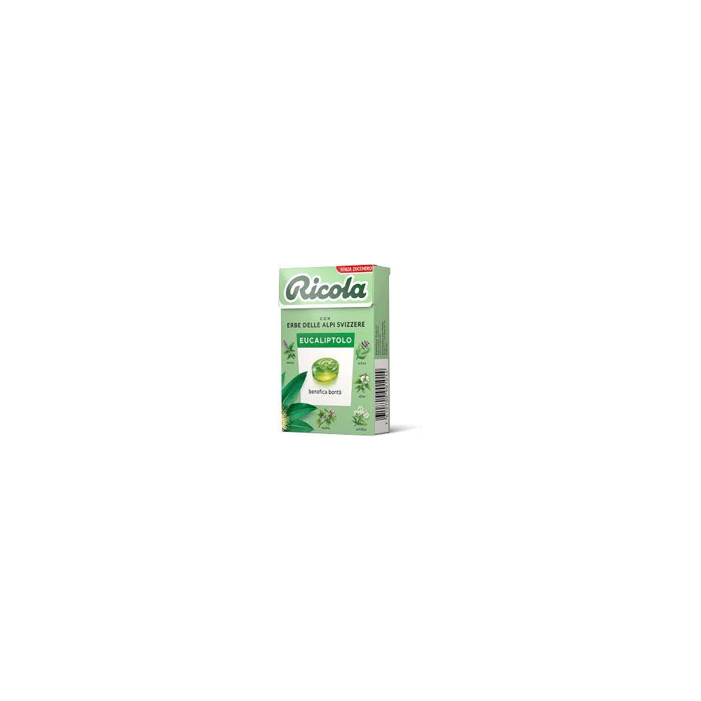 Comprar online RICOLA CARAMELO EUCALIPTUS SIN AZUCAR 50 G -Coliseum