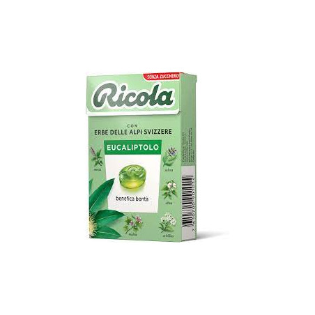 Comprar online RICOLA CARAMELO EUCALIPTUS SIN AZUCAR 50 G -Coliseum