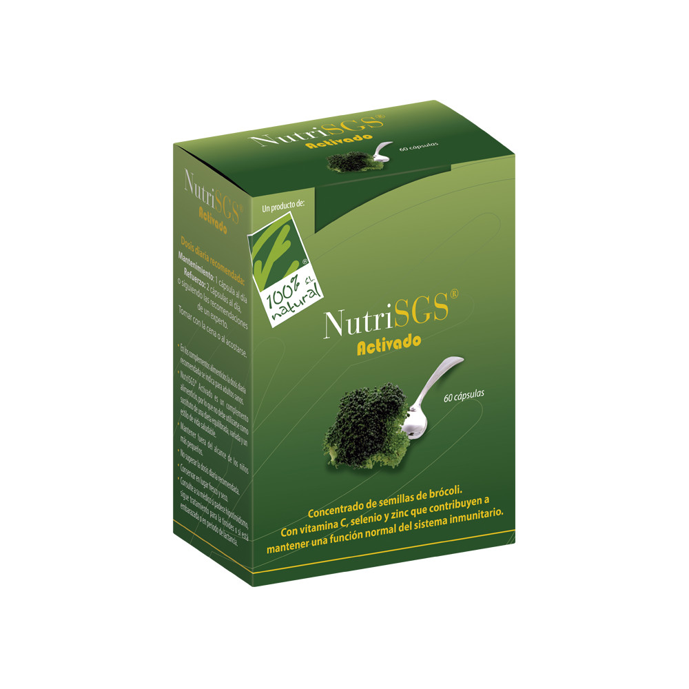 Comprar online NUTRISGS ACTIVADO BROCOLI 30 CAP CIEN POR CIEN NATURAL