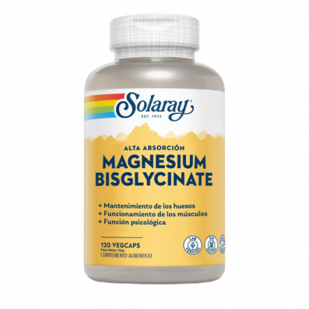 Comprar MAGNESIO GLICINATO (BISGLICINATO) 120CAP SOLARAY online