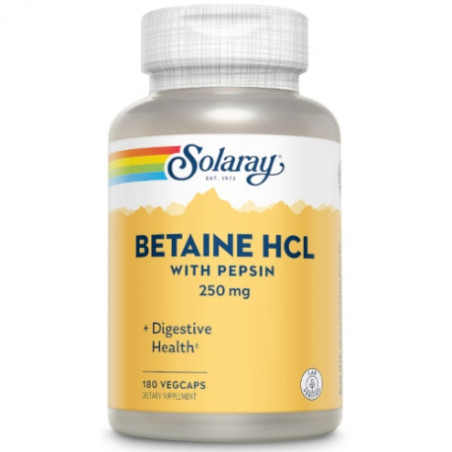 Comprar online BETAINE HCL PEPSIN 250MG 180 CAP SOLARAY - Coliseum