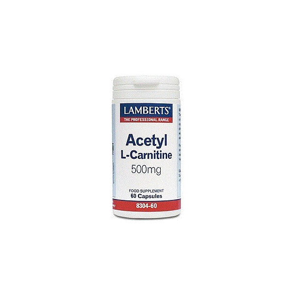 Comprar online ACETIL L-CARNITINA 500 MG 60 CAP LAMBERTS - Coliseum