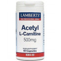 Comprar online ACETIL L-CARNITINA 500 MG 60 CAP LAMBERTS - Coliseum