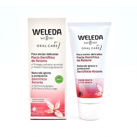 Comprar online WELEDA RATANIA PASTA DENTIFRICA 75 ML - Coliseum
