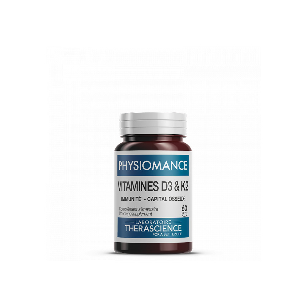 Comprar VITAMINA D3+K2 60 CAP PHYSIOMANCE THERASCIENCE online - Farmacia Coliseum