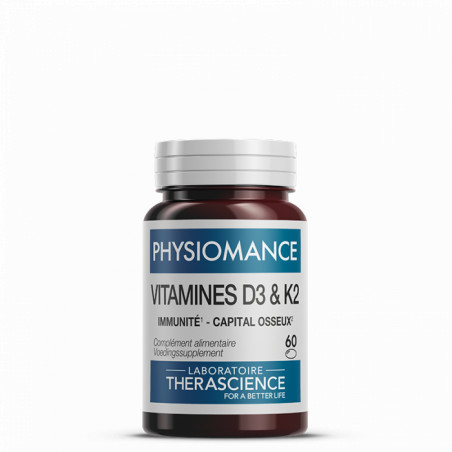 Comprar VITAMINA D3+K2 60 CAP PHYSIOMANCE THERASCIENCE online - Farmacia Coliseum
