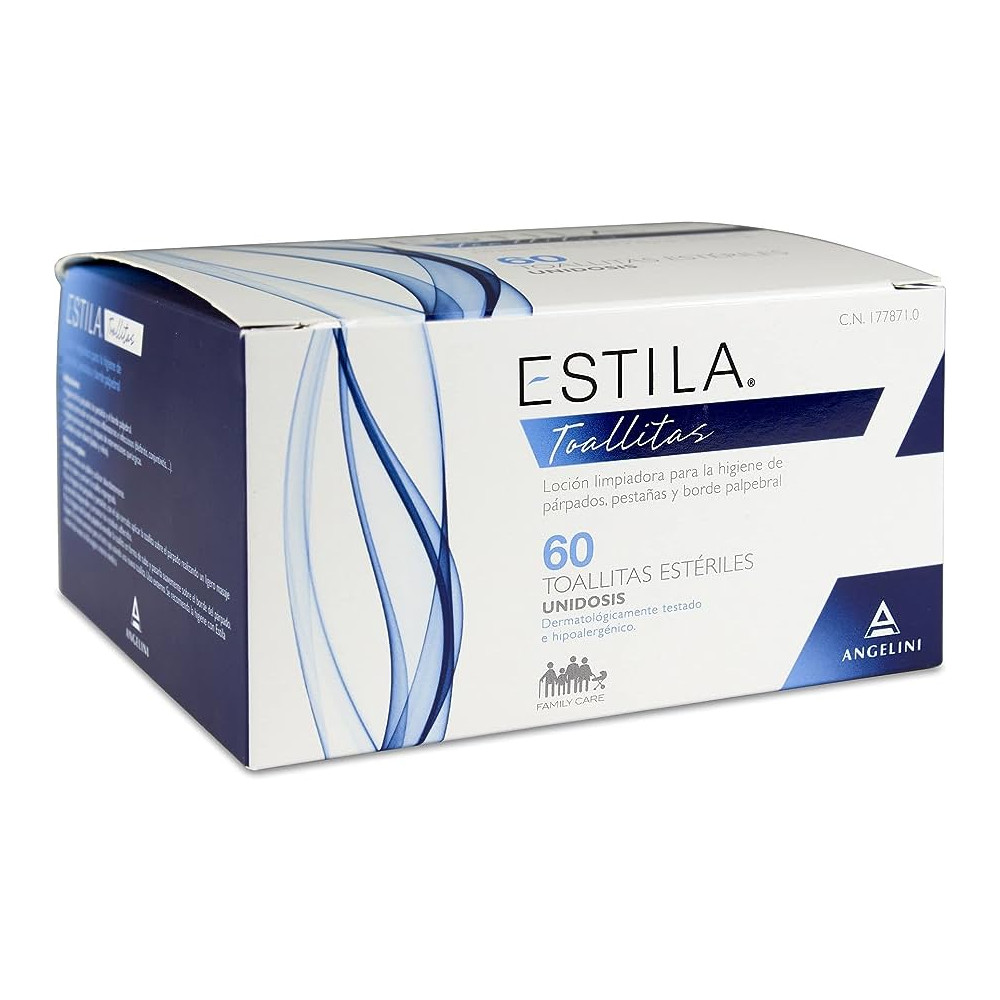 Comprar online ESTILA HIGIENE PARPADOS PESTAÑAS PALPEBRAL 60 TOALLITAS