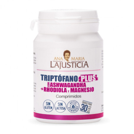 TRIPTOFANO PLUS ASHWAGANDA RODIOLA MAGNESIO 60 COMP ANA M LA JUSTICIA