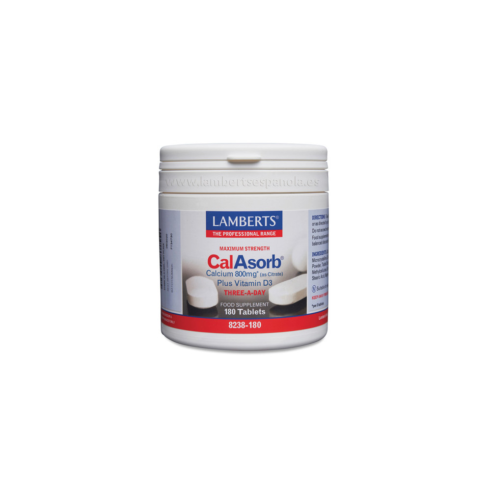 Comprar CALASORB CALCIO CITRATO 800 MG 180 COMP LAMBERTS - Coliseum