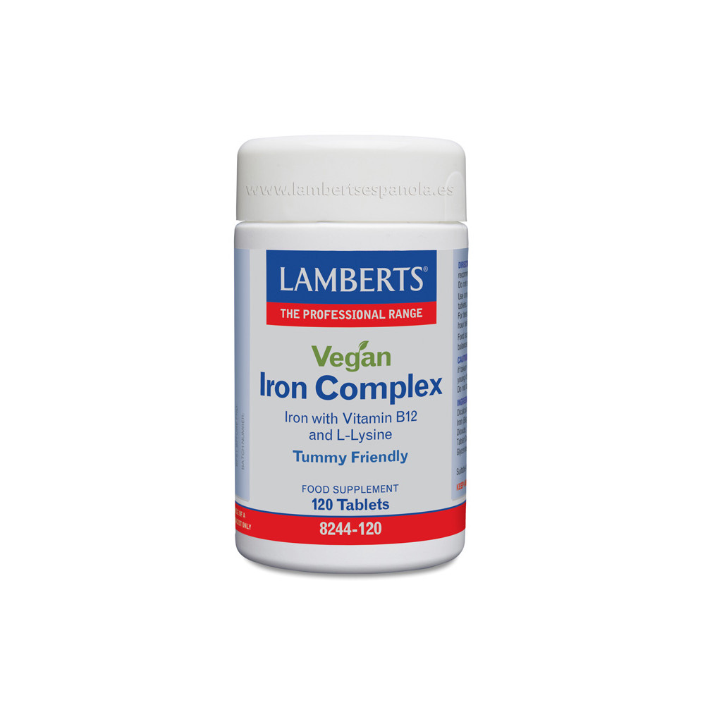 Comprar COMPLEJO DE HIERRO VEGAN COMPLEX 120 COMP LAMBERTS - Coliseum