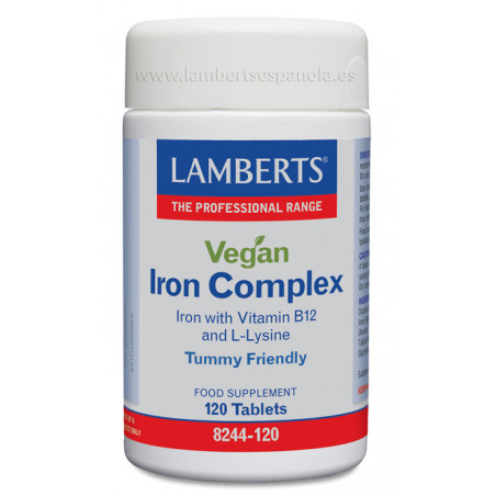 Comprar COMPLEJO DE HIERRO VEGAN COMPLEX 120 COMP LAMBERTS - Coliseum