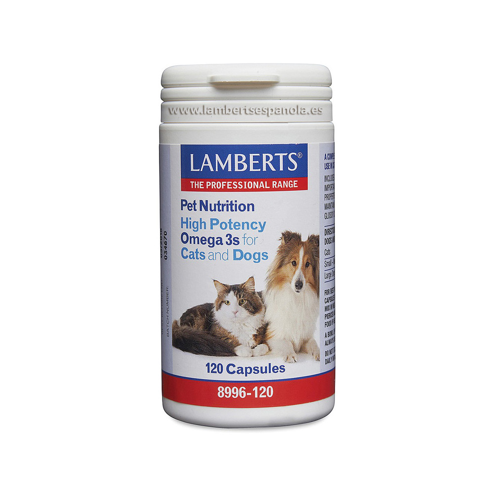 PET NUTRITION OMEGA 3 PERROS Y GATOS 120 CAP LAMBERTS - Coliseum