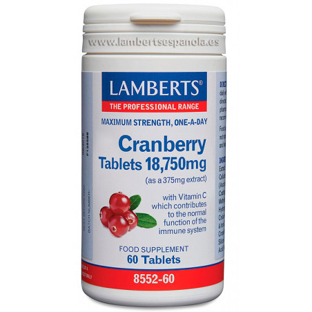 Comprar ARANDANO ROJO CRANBERRY 60 COMP LAMBERTS online - Coliseum