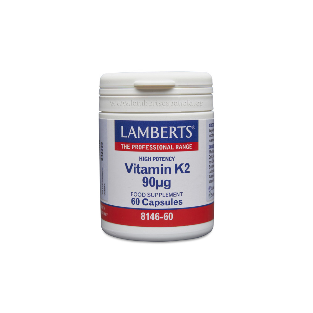 Comprar online VITAMINA K2 90 MCG 60 CAP LAMBERTS - Farmacia Coliseum
