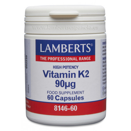 Comprar online VITAMINA K2 90 MCG 60 CAP LAMBERTS - Farmacia Coliseum