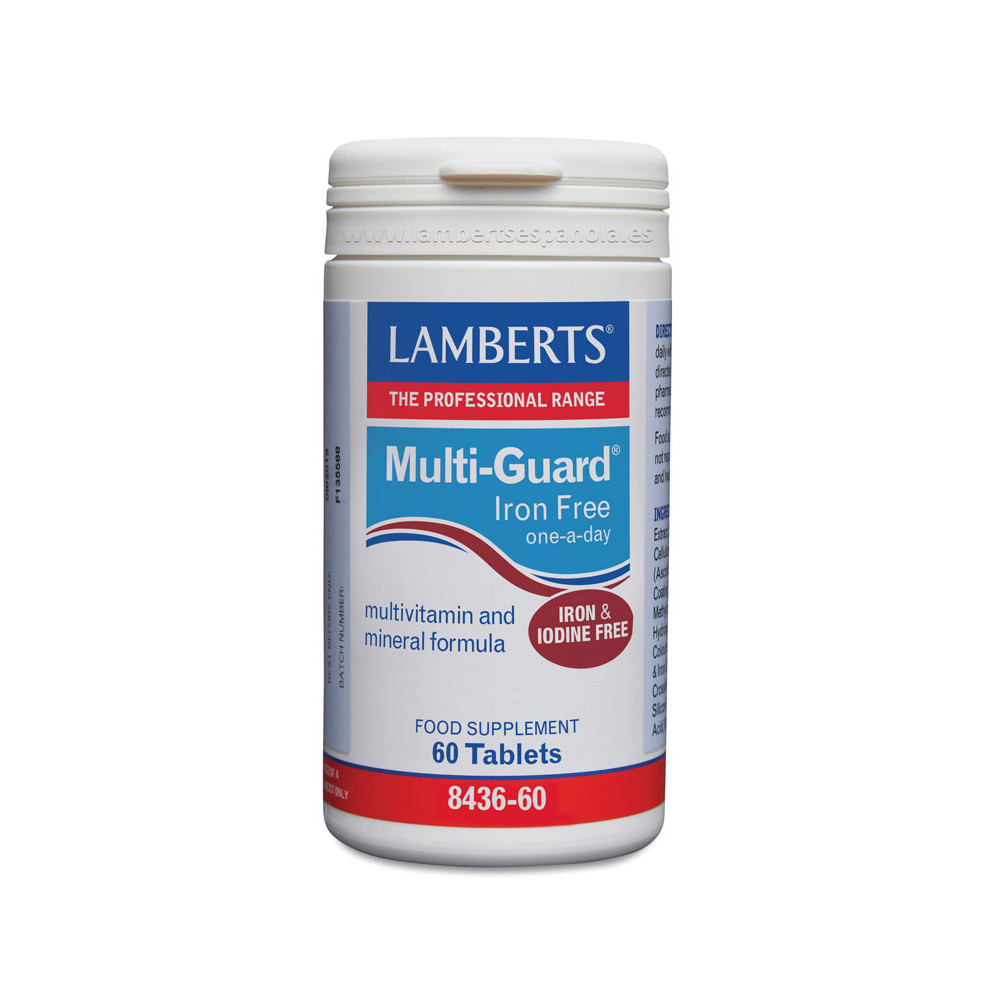 MULTI GUARD IRON FREE SIN HIERRO NI YODO 60 COMP LAMBERTS - Coliseum