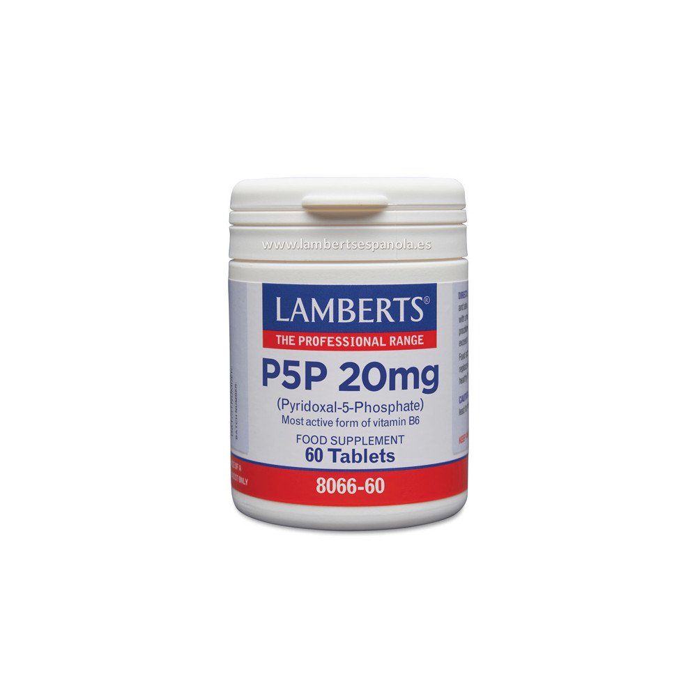 Comprar P5P PIRIDOXAL 5 FOSFATO 20 MG 60 COMP LAMBERTS - Coliseum