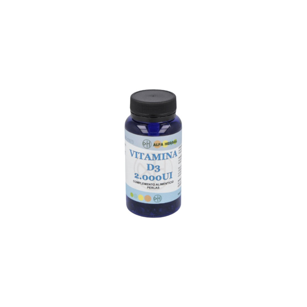Comprar VITAMINA D3 2000UI 100 PERLAS ALFA HERBAL online - Coliseum