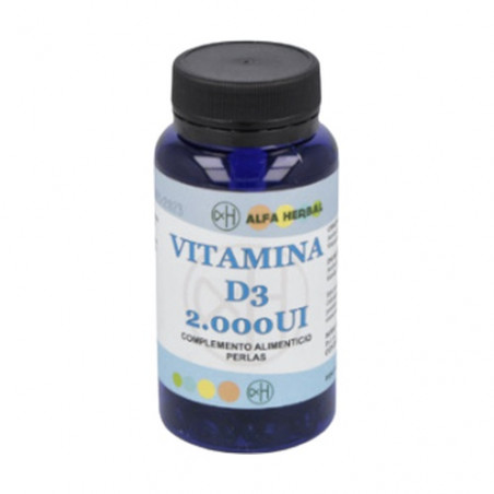 Comprar VITAMINA D3 2000UI 100 PERLAS ALFA HERBAL online - Coliseum