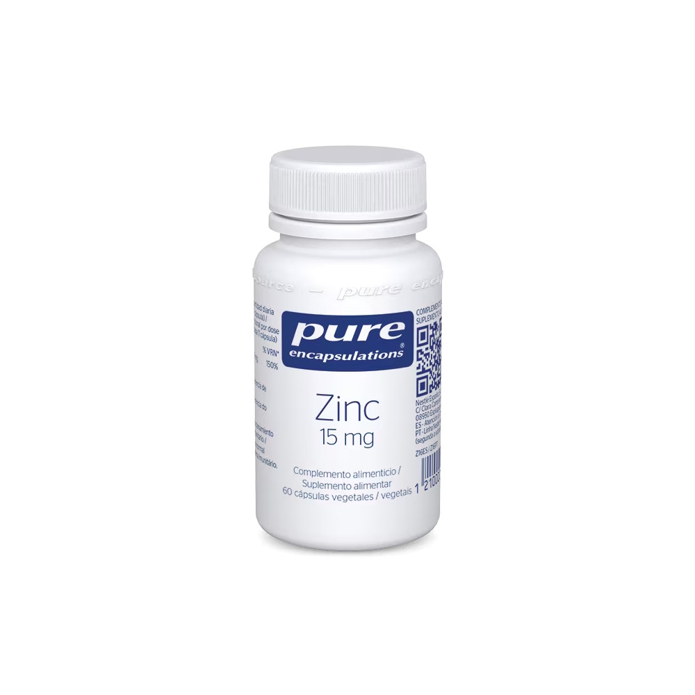 Comprar ZINC 15 MG 60 CAP PURE ENCAPSULATIONS online - Farmacia Coliseum