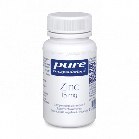 Comprar ZINC 15 MG 60 CAP PURE ENCAPSULATIONS online - Farmacia Coliseum