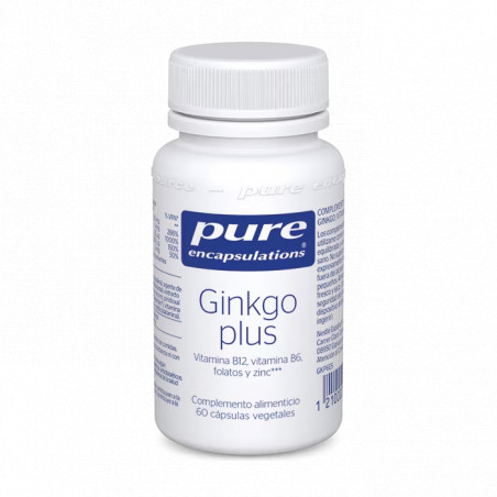 Comprar online GINKGO PLUS 60 CAP PURE ENCAPSULATIONS - Farmacia Coliseum