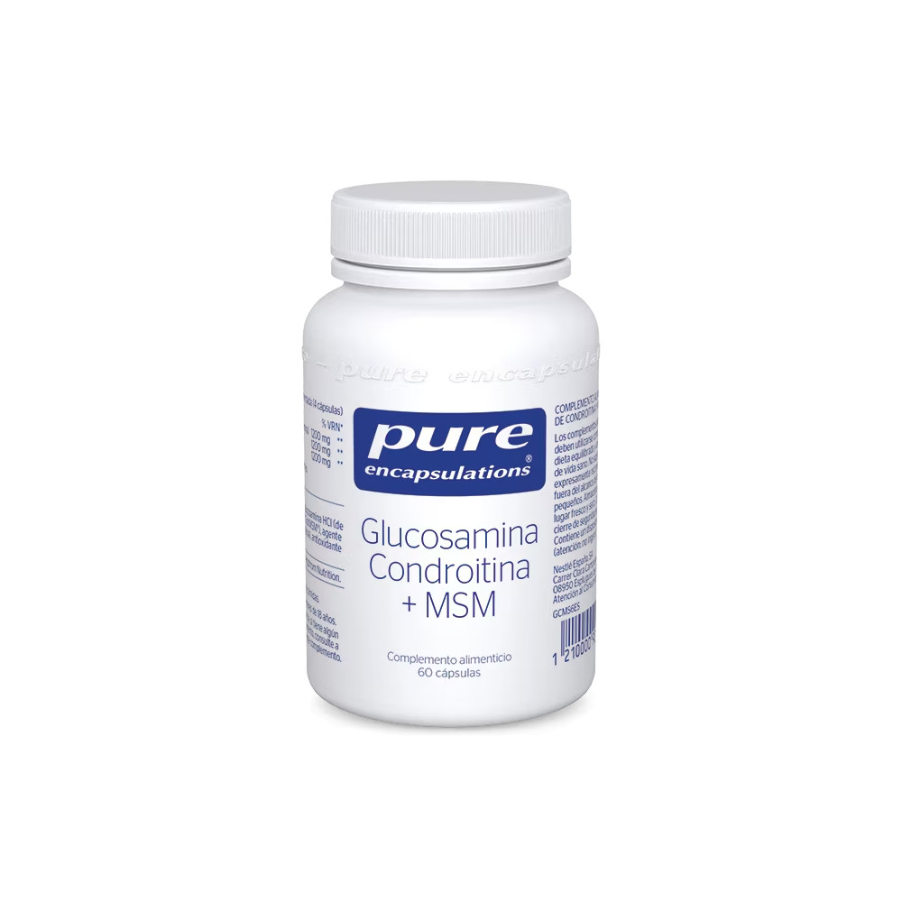 Comprar GLUCOSAMINA CONDROITINA MSM 60 CAP PURE ENCAPSULATIONS online - Farmacia Coliseum