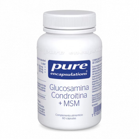 Comprar GLUCOSAMINA CONDROITINA MSM 60 CAP PURE ENCAPSULATIONS online - Farmacia Coliseum
