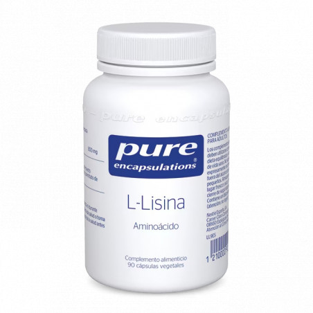 Comprar LISINA 400 MG 90 CAP PURE ENCAPSULATIONS online - Coliseum