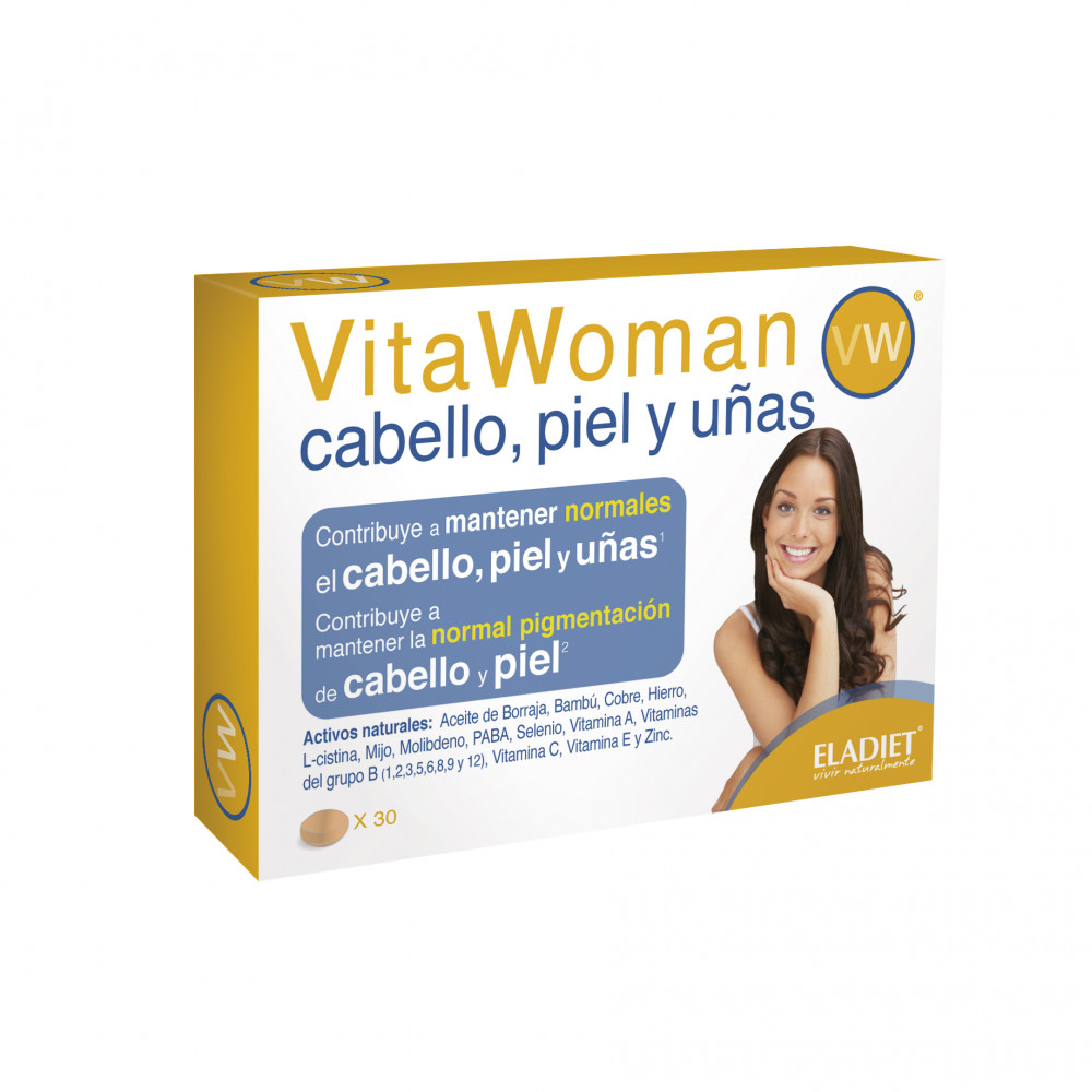 Comprar VITAWOMAN CABELLO PIEL UÑAS 30 COMP ELADIET online - Coliseum