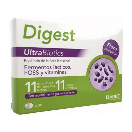 Comprar DIGEST ULTRABIOTICS 30 CAP ELADIET online - Farmacia Coliseum
