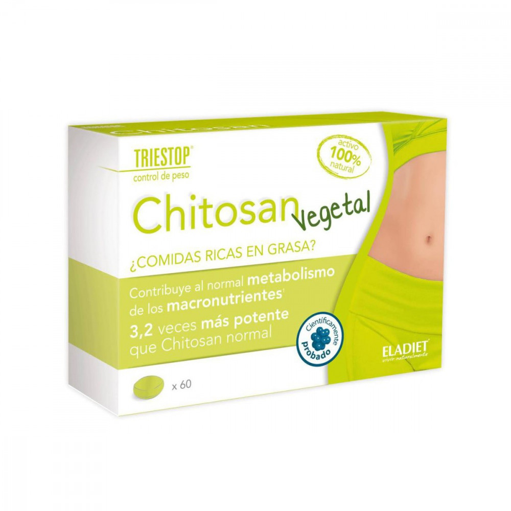Comprar TRIESTOP CHITOSAN VEGETAL 60 COMP ELADIET online - Coliseum