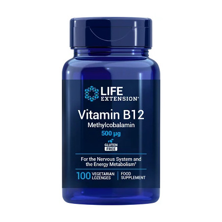 Comprar VITAMIN B12 500 MCG 100 COMP LIFE EXTENSION online - Coliseum