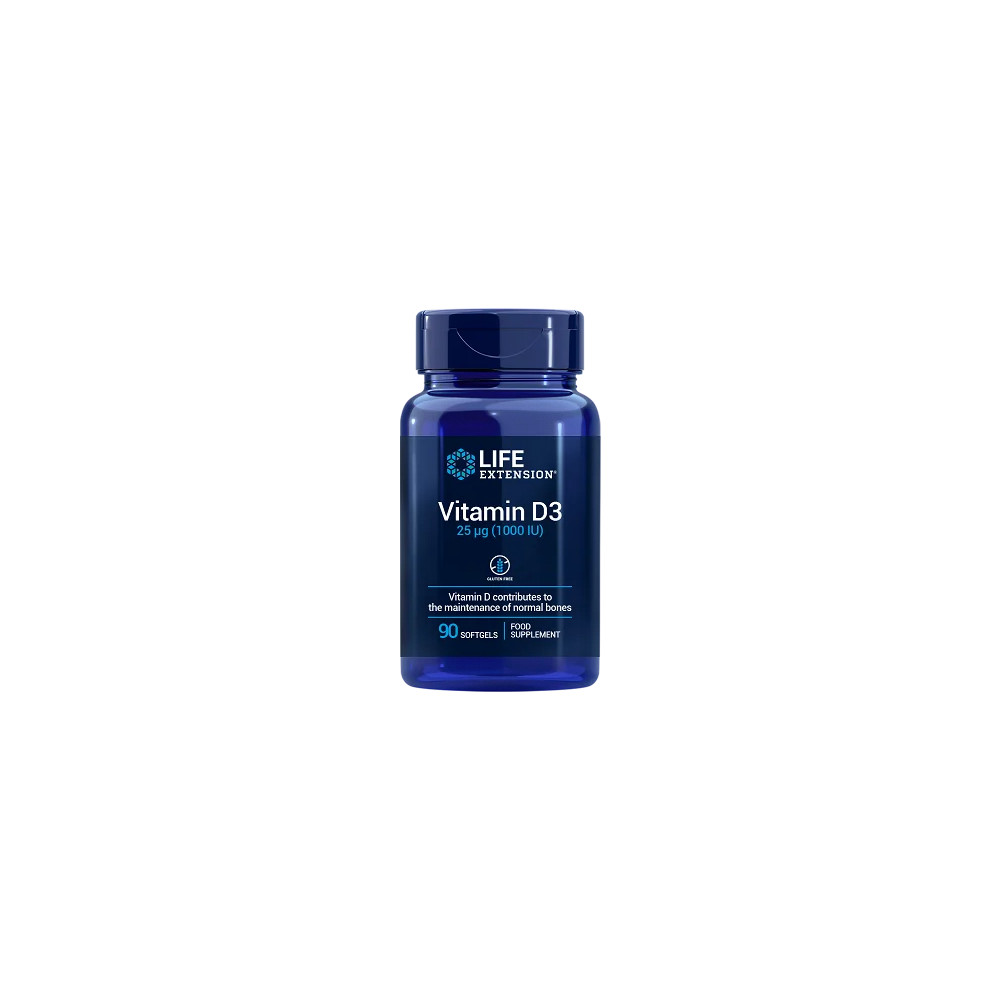 Comprar online VITAMIN D3 EU 1000 IU 90 PERLAS LIFE EXTENSION