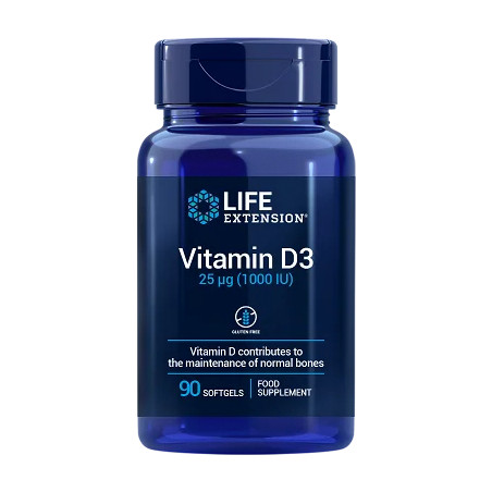 Comprar online VITAMIN D3 EU 1000 IU 90 PERLAS LIFE EXTENSION