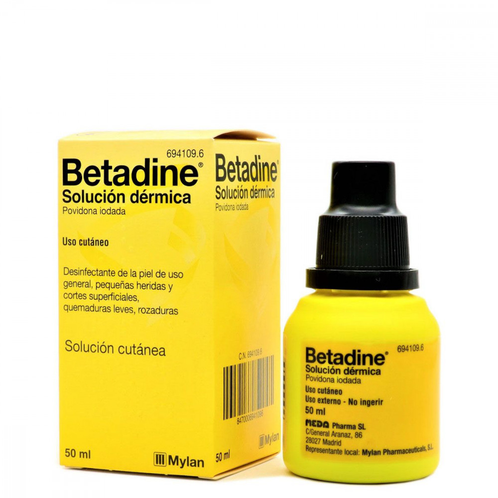 Comprar online BETADINE SOLUCION DERMICA 50 ML - Farmacia Coliseum