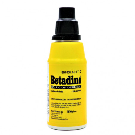 Comprar online BETADINE SOLUCION DERMICA 125 ML - Farmacia Coliseum