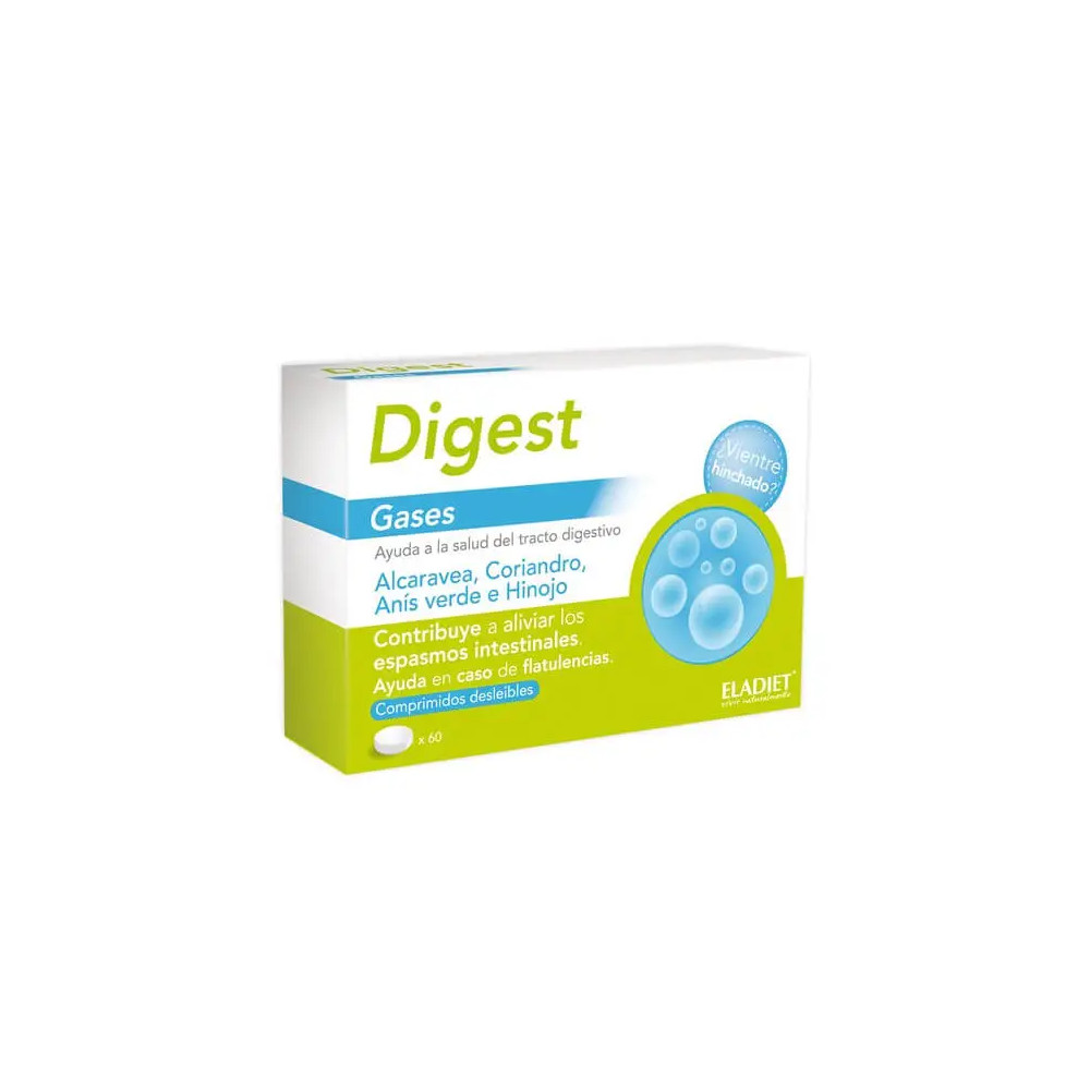 Comprar online DIGEST GASES 60 COMP ELADIET - Farmacia Coliseum