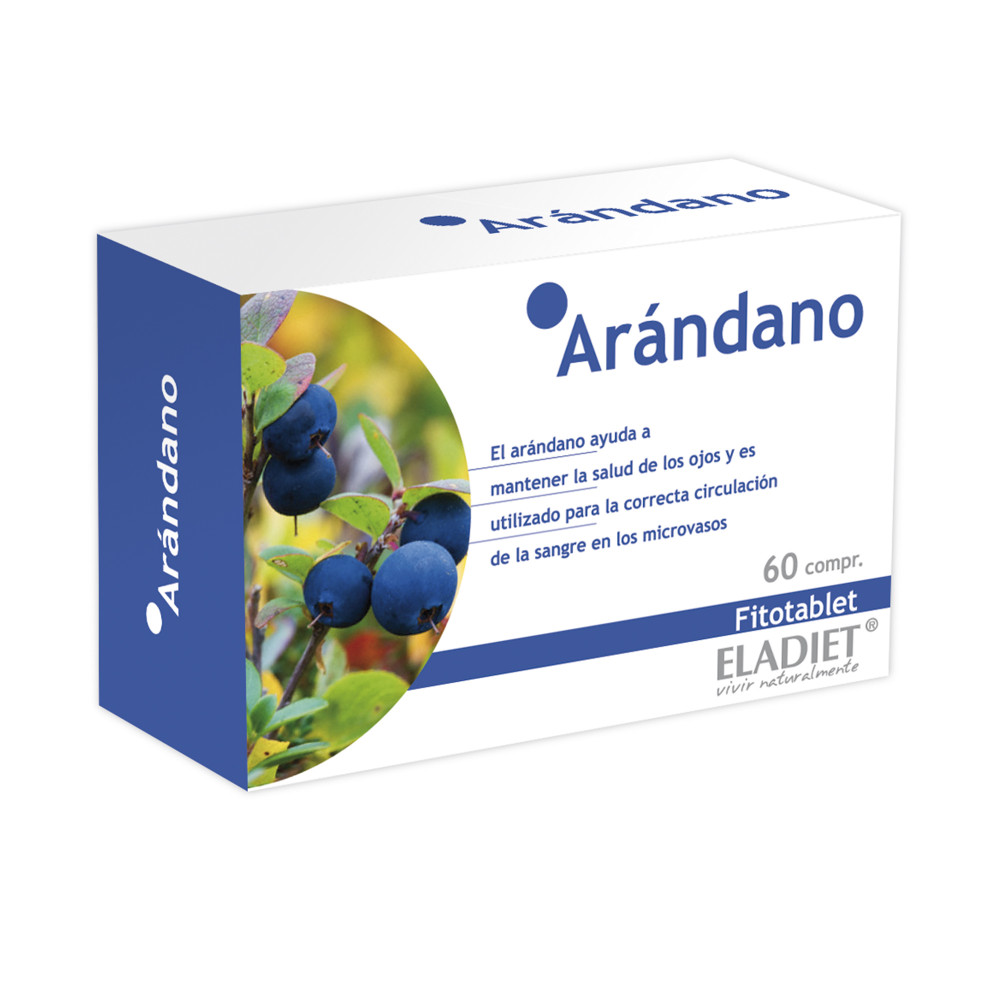 Comprar ARANDANO BLUEBERRY FITOTABLET 60 COMP ELADIET - Coliseum