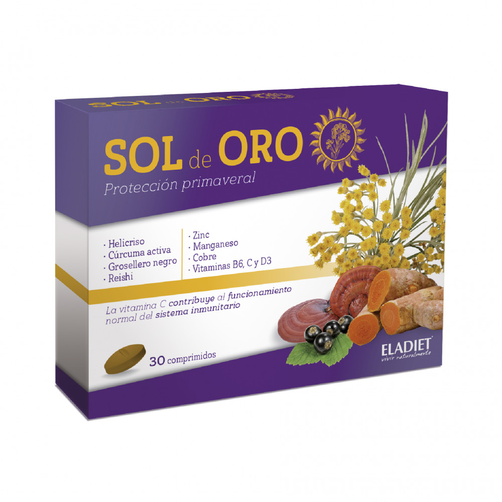 Comprar online SOL DE ORO FORTE 30 COMP ELADIET - Farmacia Coliseum