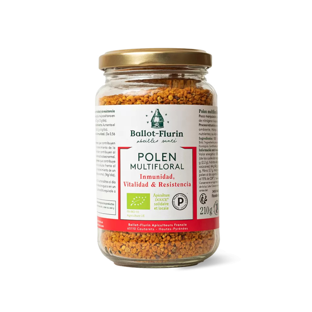 POLEN MULTIFLORAL DINALIZADO TARRO 210 G BALLOT FLURIN - Coliseum