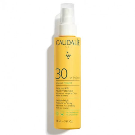 Comprar online VINOSUN SPRAY INVISIBLE ALTA PROTECCION SPF30 150 ML CAUDALIE - Farmacia Coliseum