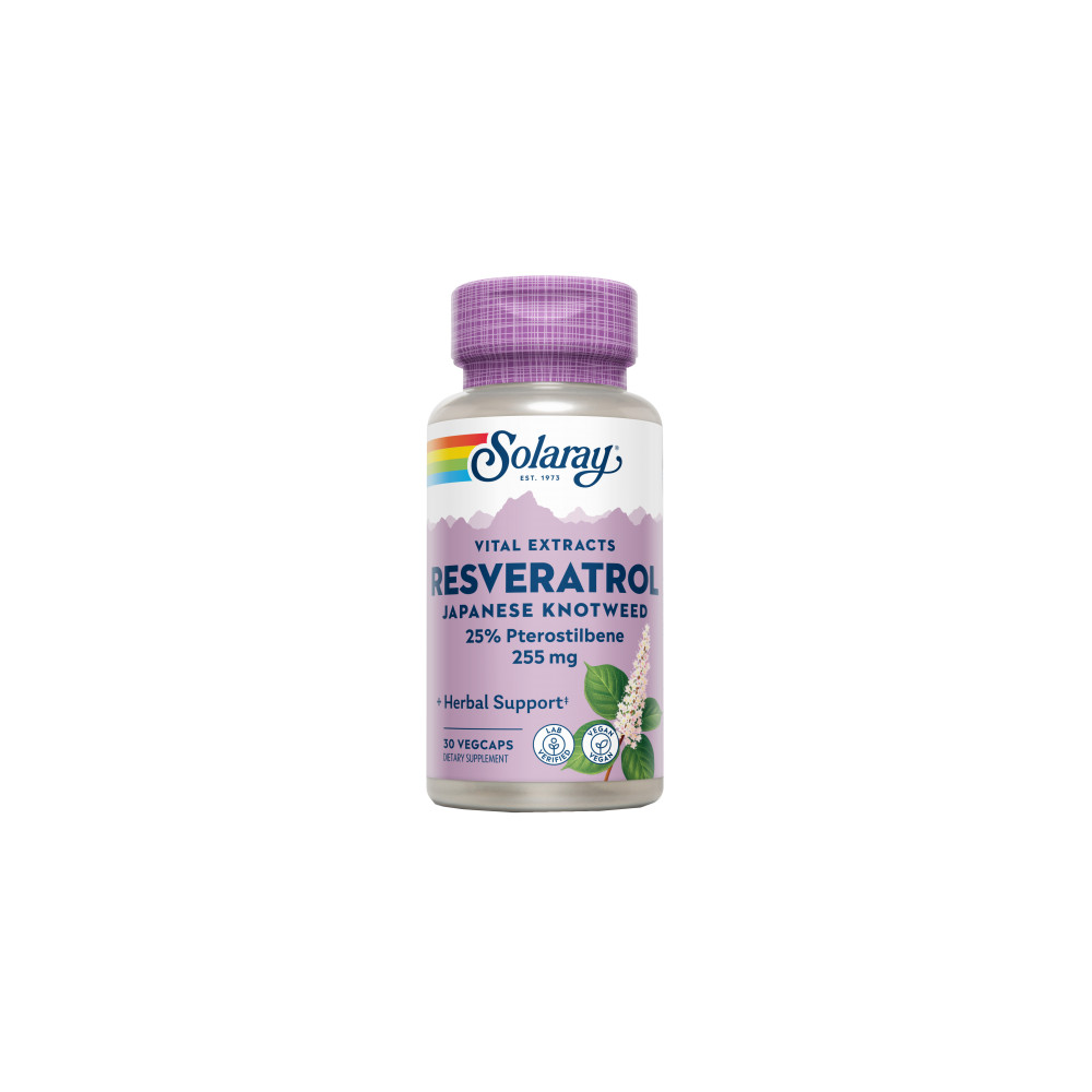 Comprar online RESVERATROL 250 MG 30 CAP SOLARAY - Farmacia Coliseum