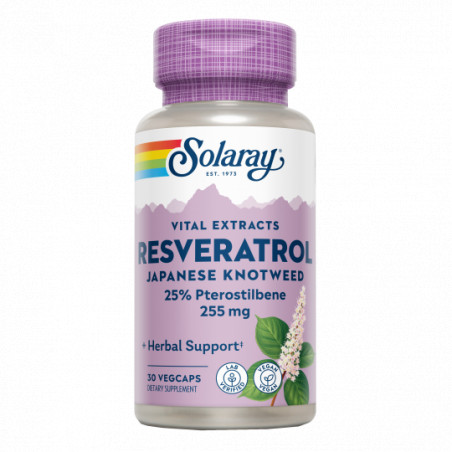 Comprar online RESVERATROL 250 MG 30 CAP SOLARAY - Farmacia Coliseum