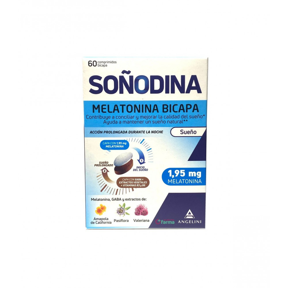 Comprar SOÑODINA MELATONINA BICAPA 60 COMP online - Farmacia Coliseum