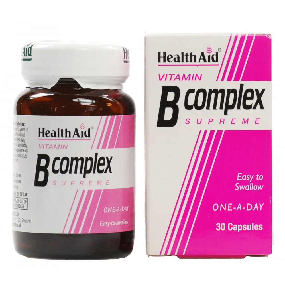 Comprar COMPLEJO B 30CAP HEALTH AID online - Farmacia Coliseum