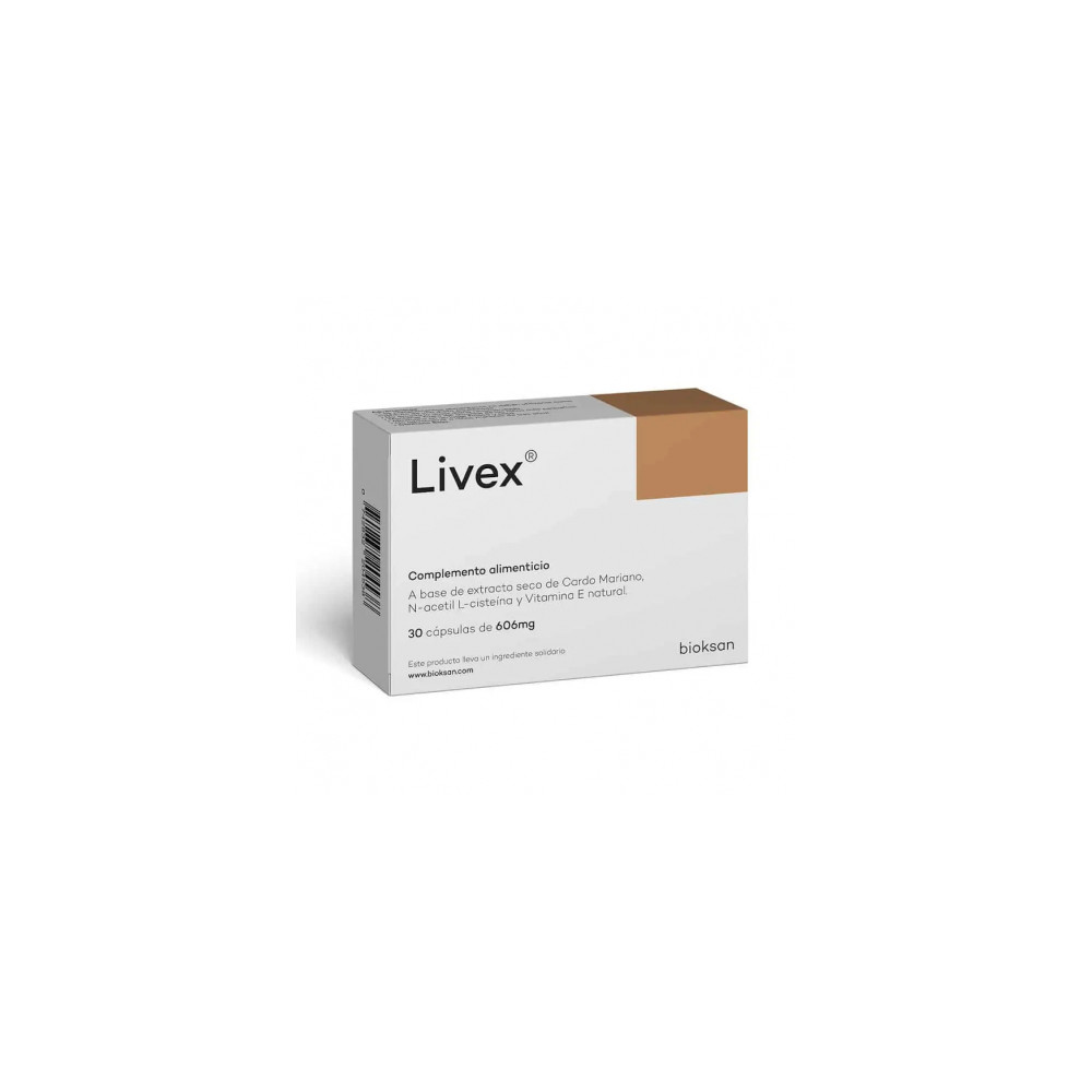 Comprar LIVEX 30 CAPS BIOKSAN online - Farmacia Coliseum