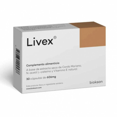 Comprar LIVEX 30 CAPS BIOKSAN online - Farmacia Coliseum