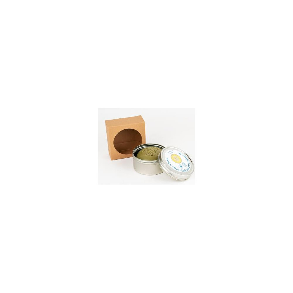 Comprar JABON REDONDO ALEPO 24% LAUREL 100 G CAJA METALICA - Coliseum